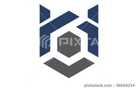 Modern Logo Solution Letter H B 46699254