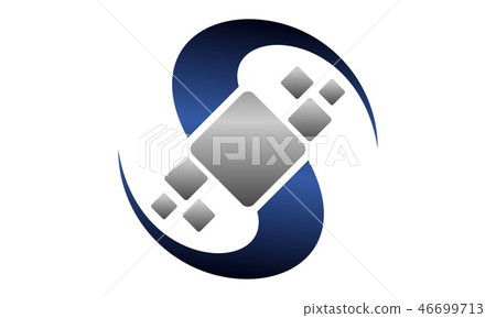 Letter S Technology Motion Synergy 46699713