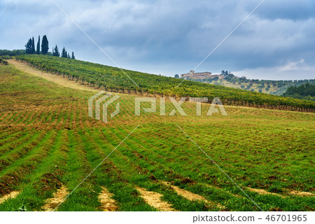 Landscape in Chianti region in province of Siena Landscape in Chianti region in province of Siena 46701965