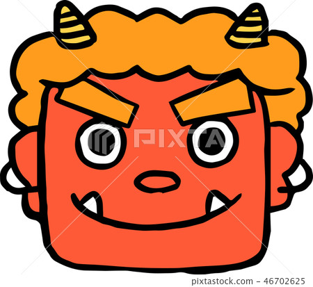 Setsubun red demon illustrations bean miller early spring Setsubun red demon illustrations bean miller early spring 46702625