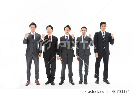 多個商人膽量姿勢 46703355