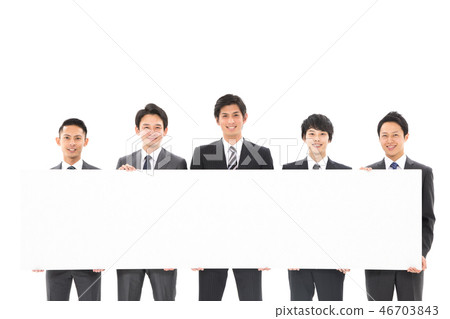 多個商人白板 46703843