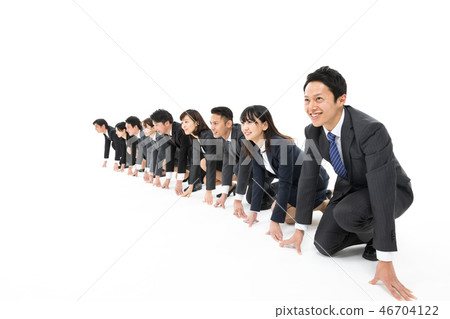 Large number of people Large number of people Business Run Start dash 46704122