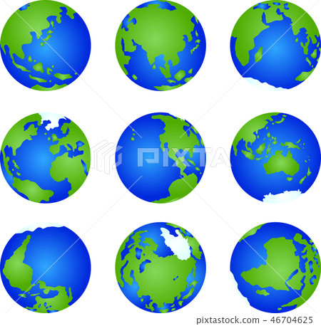 Globe icon world map globe illustration 46704625