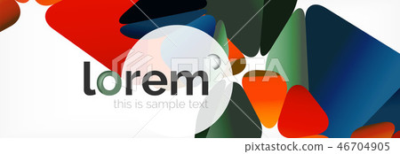 Vector colorful geometric triangle background, crystal banner design Vector colorful geometric triangle background, crystal banner design 46704905