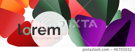 Vector colorful geometric triangle background, crystal banner design Vector colorful geometric triangle background, crystal banner design 46705032
