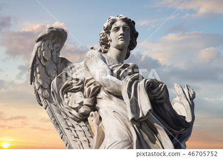 Statues on the bridge of St. Angel. 46705752