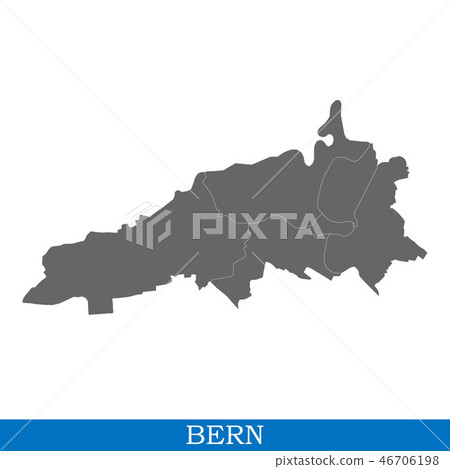 High Quality map of city in Switzerland 46706198