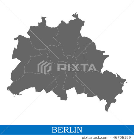 High Quality map city of Germany High Quality map city of Germany 46706199