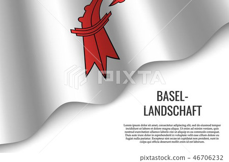 waving flag of region Switzerland 46706232