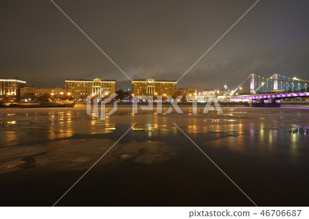 Moscow night image in winter Moscow night image in winter 46706687