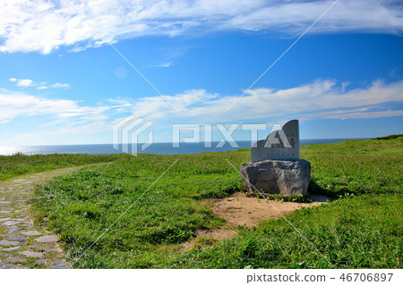 Landmarks (1) installed on the grass around Tohoku, Akita, Idozaki, Namahage Oga Peninsula, lighthouse Landmarks (1) installed on the grass around Tohoku, Akita, Idozaki, Namahage Oga Peninsula, lighthouse 46706897