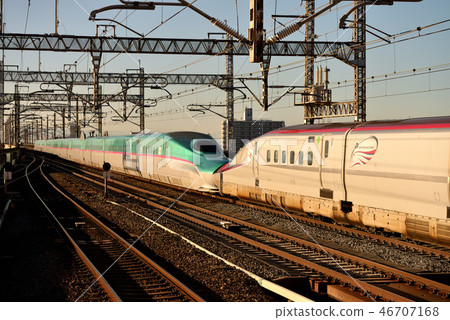 秋田新幹線E6系列Z5陣型小町E5系列隼鳥 46707168