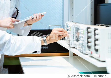 Researcher working in a laboratory 46708540