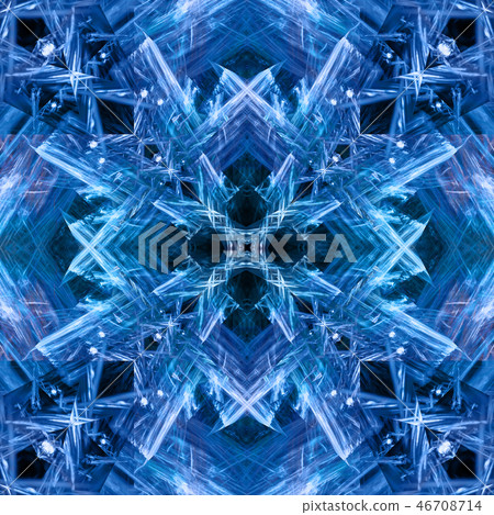 Art abstract design. Vivid, color, mirror pattern. 46708714