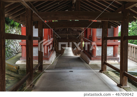 Scenery of Kibitsu Shrine Corridor 46709042