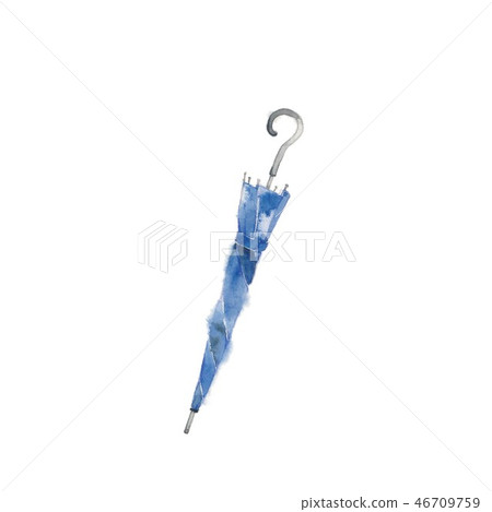 Closed umbrella, blue 46709759