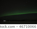 Complete starry sky and aurora 46710066