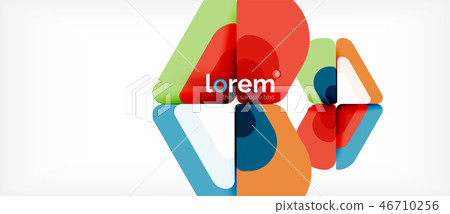 Abstract background multicolored geometric shapes modern design Abstract background multicolored geometric shapes modern design 46710256