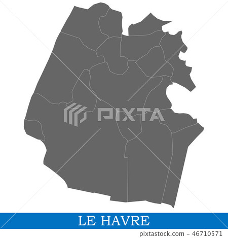 High Quality map city of France 46710571