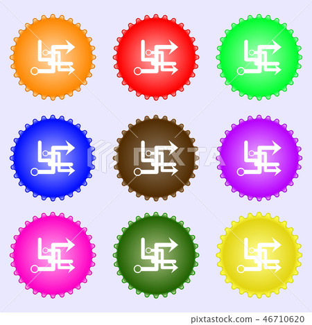 Transfer icon sign. Big set of colorful, diverse, Transfer icon sign. Big set of colorful, diverse, 46710620