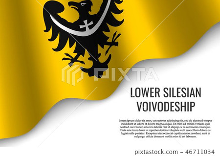 waving flag region of Poland waving flag region of Poland 46711034