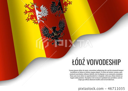 waving flag region of Poland 46711035