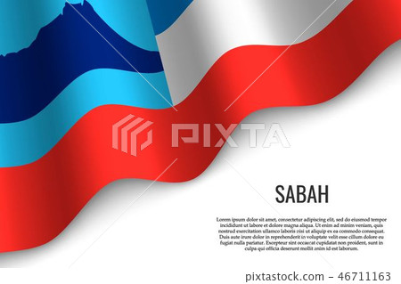 waving flag of is a region of Malaysia waving flag of is a region of Malaysia 46711163