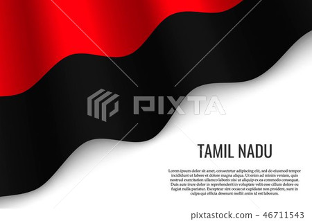 waving flag on white 46711543