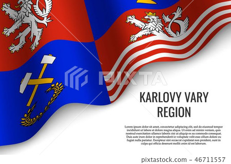 waving flag on white 46711557