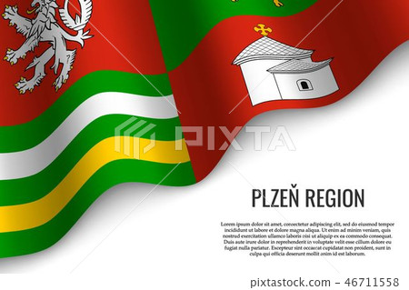 waving flag on white 46711558