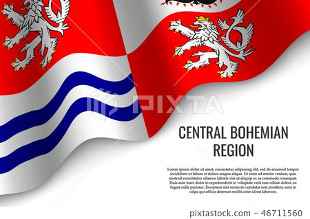 waving flag on white 46711560