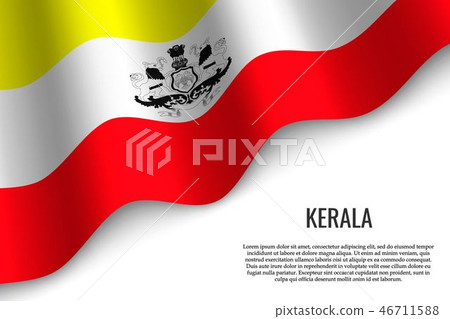 waving flag on white 46711588