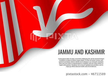 waving flag on white 46711589