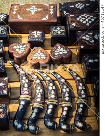 Turkish style daggers with mother of pearl inlays Turkish style daggers with mother of pearl inlays 46712147