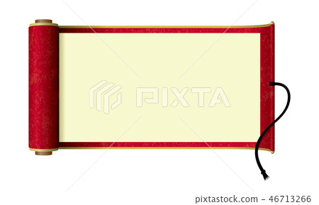 Scroll illustration (red) 46713266