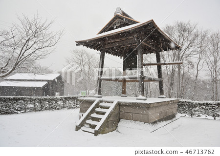 Belfry in the snow Belfry in the snow 46713762