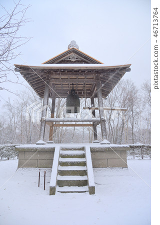 Belfry in the snow Belfry in the snow 46713764