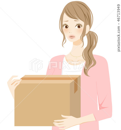 Displeased Displeased Woman Disposal of Discarded Goods 46713949