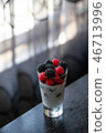 chia seed pudding with berries, healthy dessert 46713996