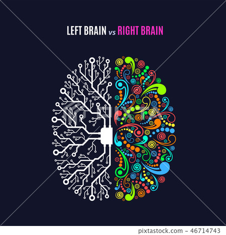 left and right brain concept 46714743