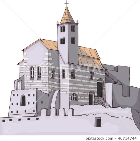 Vector. Portovenere. Cinque Terre. Vector. Portovenere. Cinque Terre. 46714744