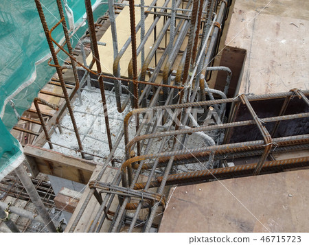 Beam reinforcement bar and form work 46715723
