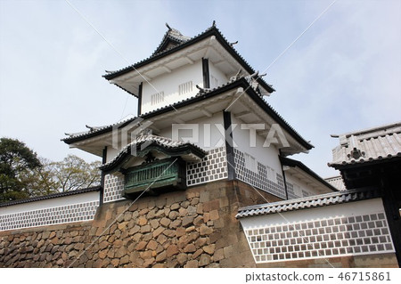 櫻花時代的金澤城“石川門”，加賀一石 46715861