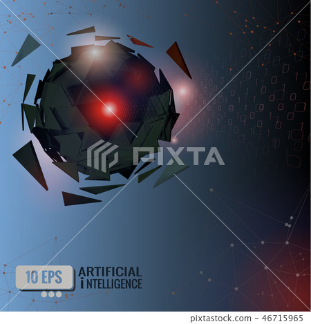 AI robot conceptual vector background 46715965