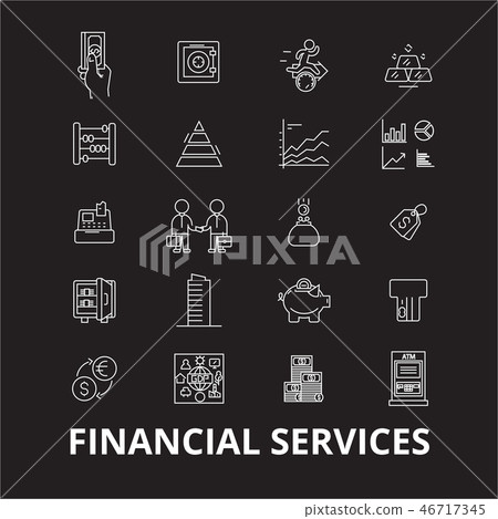 financial services icon vector