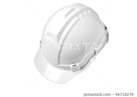 White safety helmet White safety helmet 46718276