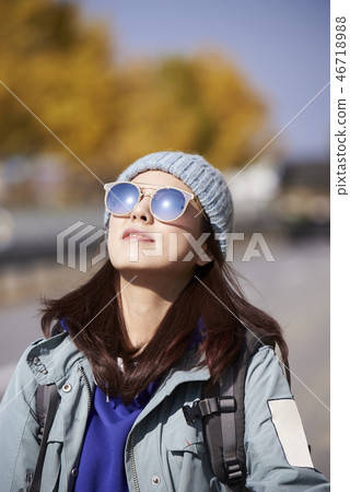 Camping, Young Women, Korean 46718988
