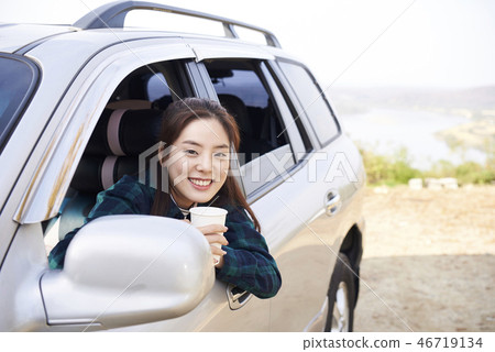 Camping, Young Women, Korean Camping, Young Women, Korean 46719134