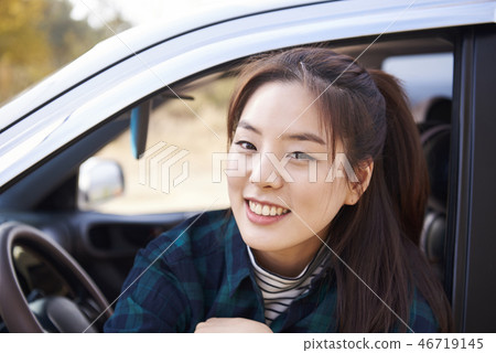 Camping, Young Women, Korean 46719145